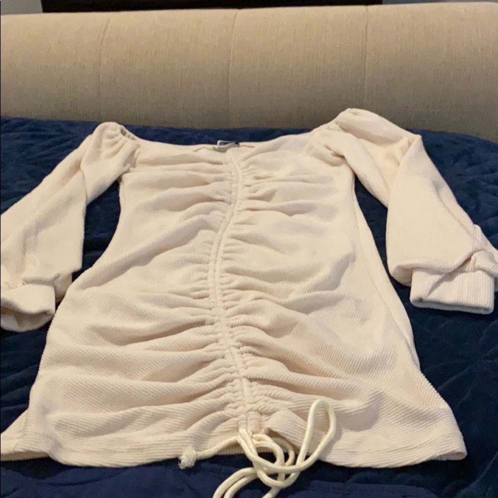 Ruched dress cream size M